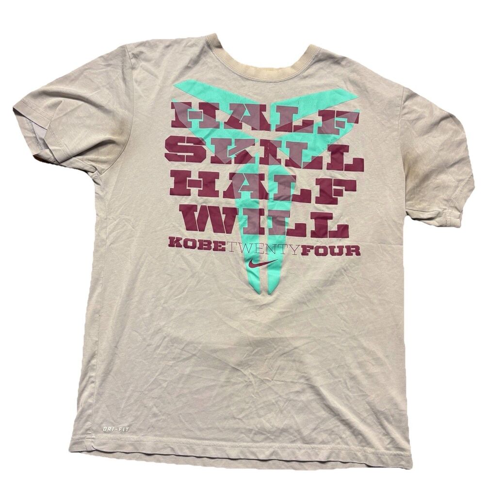 Nike Kobe Bryant Dri-FIT T-Shirt Hail Sinal Half Will Kobe 24 Mens Medium